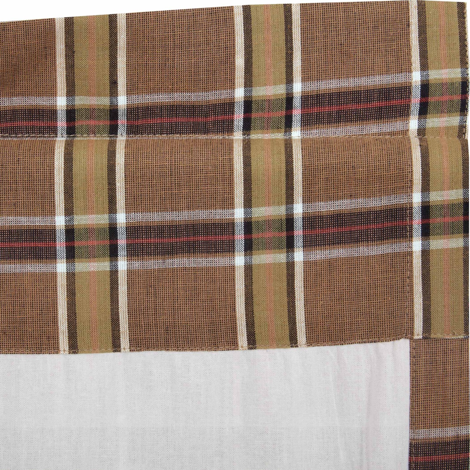 Rustic 24″x36″ Tier Pair Tan Rod Pocket Wyatt Kitchen Window Curtains VHC Brands