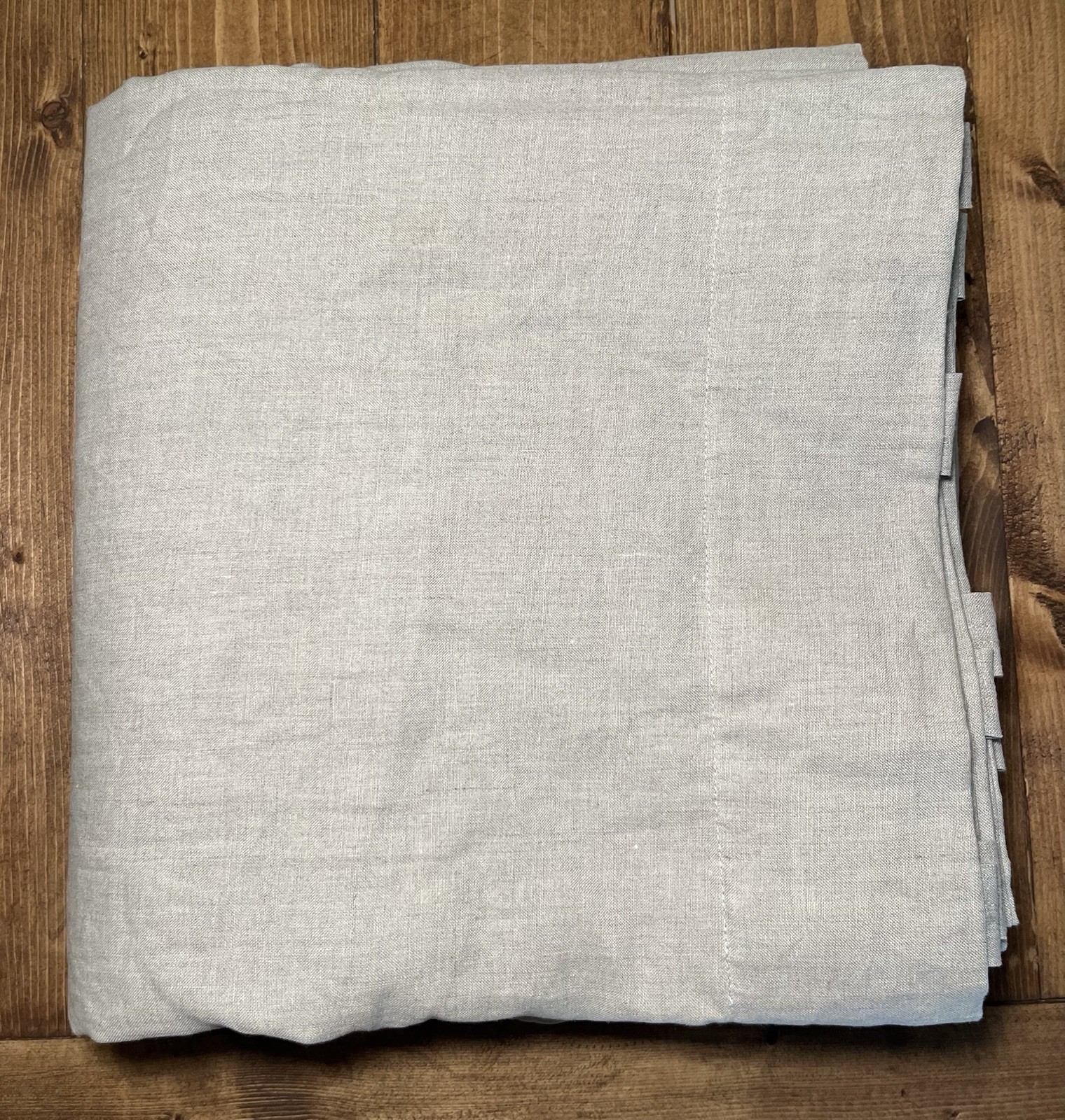 Pottery Barn Everyday Linen Curtain Pre-owned Never Used, Cut Tags, 100×85” Flax