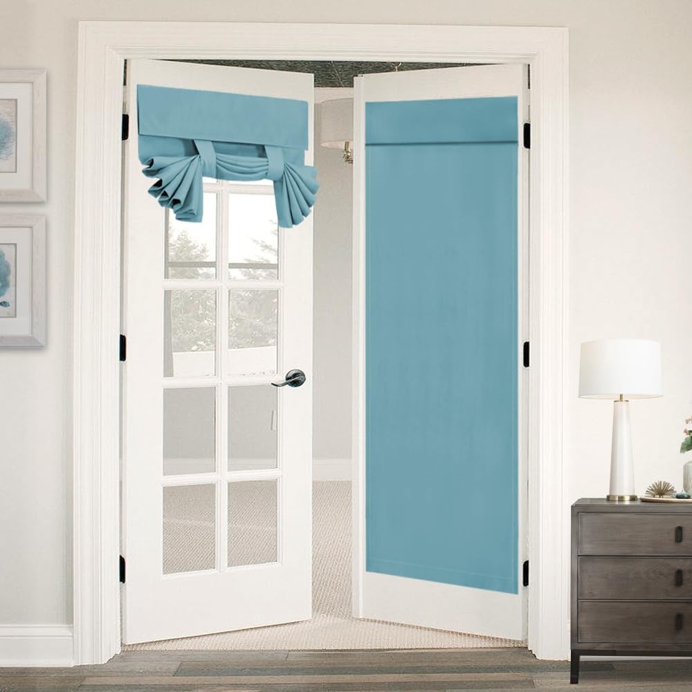 Flamingo P Blackout French Door Blinds Thermal Insulated Noise Reducing Privacy