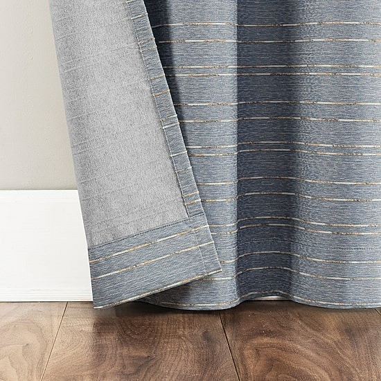 Sun Zero Dresden Grommet Curtain Panels Pair 37″ x 84″ Light Filtering