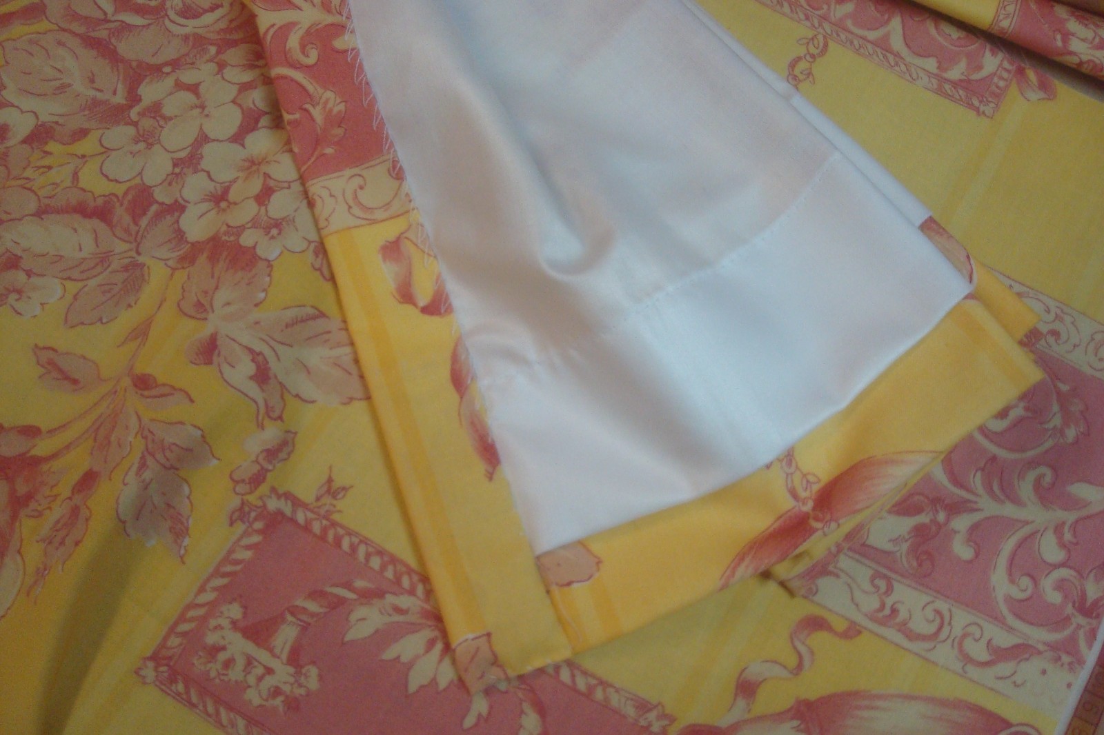 New Custom Lined DRAPES 2 pc Duralee Pastoral Classique Toile Pleated 96″ lg