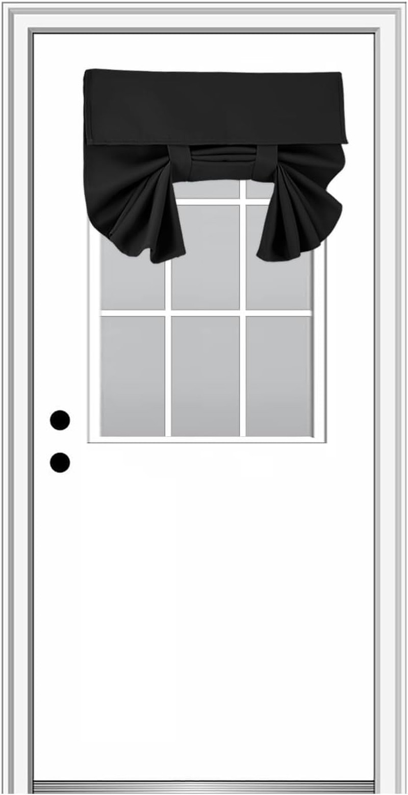 Blackout Door Curtains for Privacy, Front Sidelight Curtain,Easy Installed Glass