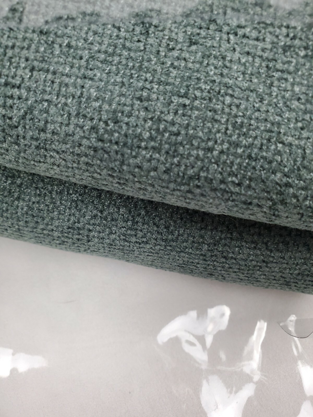 Restoration Hardware Chenille Basketweave Drapery 50×84 Cotton Lined Silver Sage