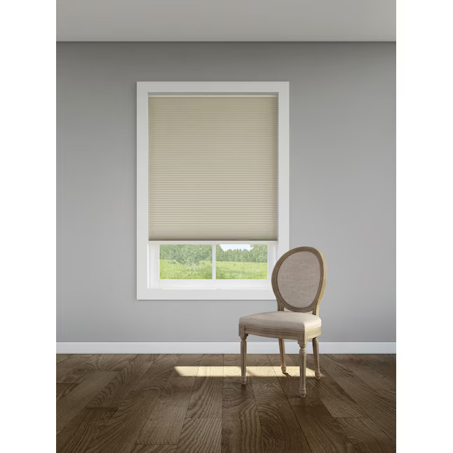 LEVOLOR 24-in x 72-in Sand Room Darkening Cordless Cellular Shade