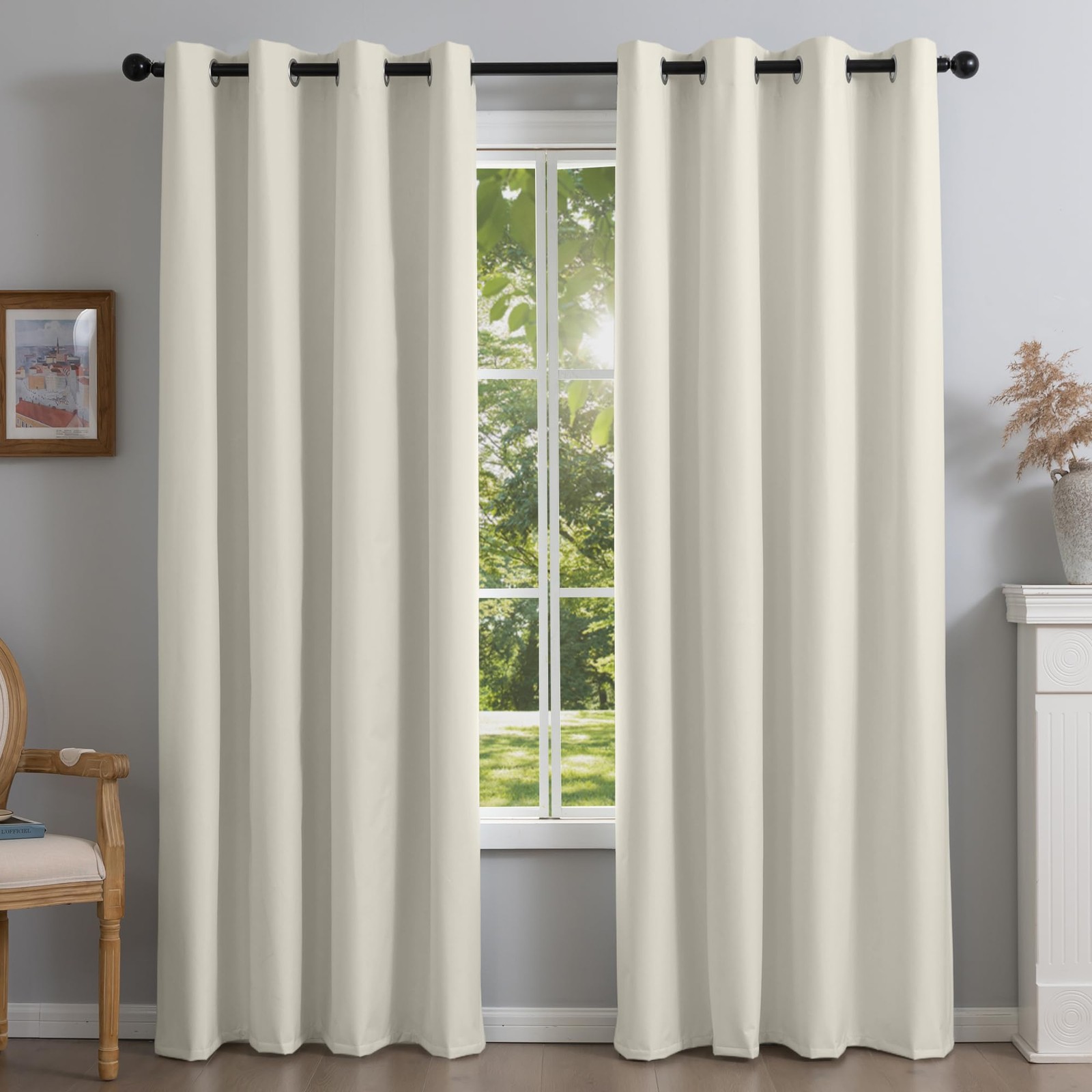 Fire Retardant Fluorine Free NFPA701 Standard Curtains 84 inches 2 Panels 100…