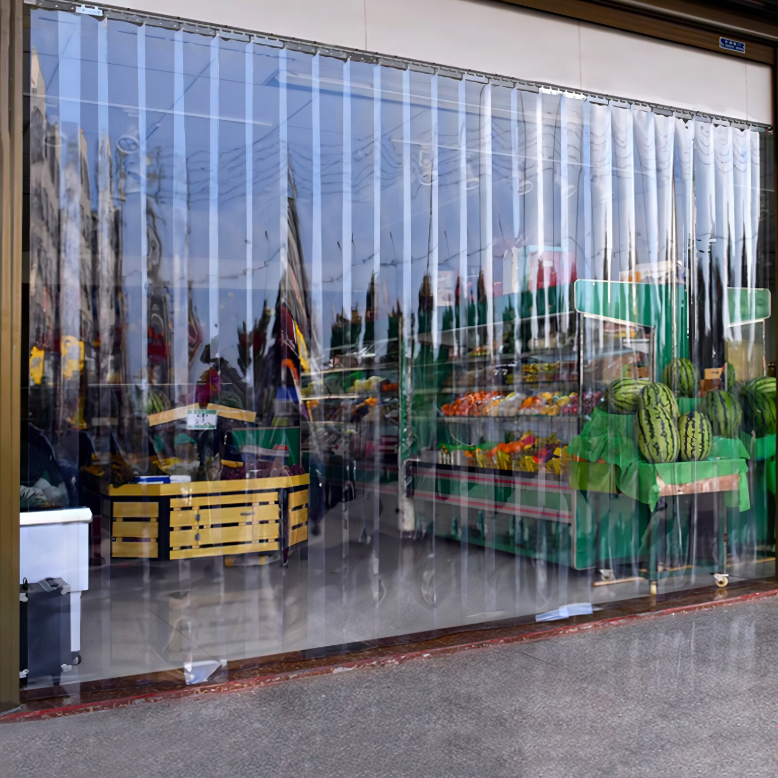 Clear Strip Curtain PVC Door Curtain Plastic Door Curtain for Cooler Freezer