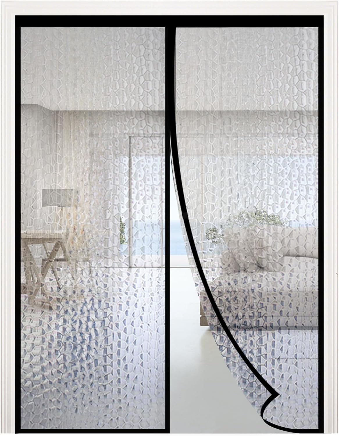 Magnetic Insulated Door Curtain Waterproof EVA Fits 34×96 Inch Door