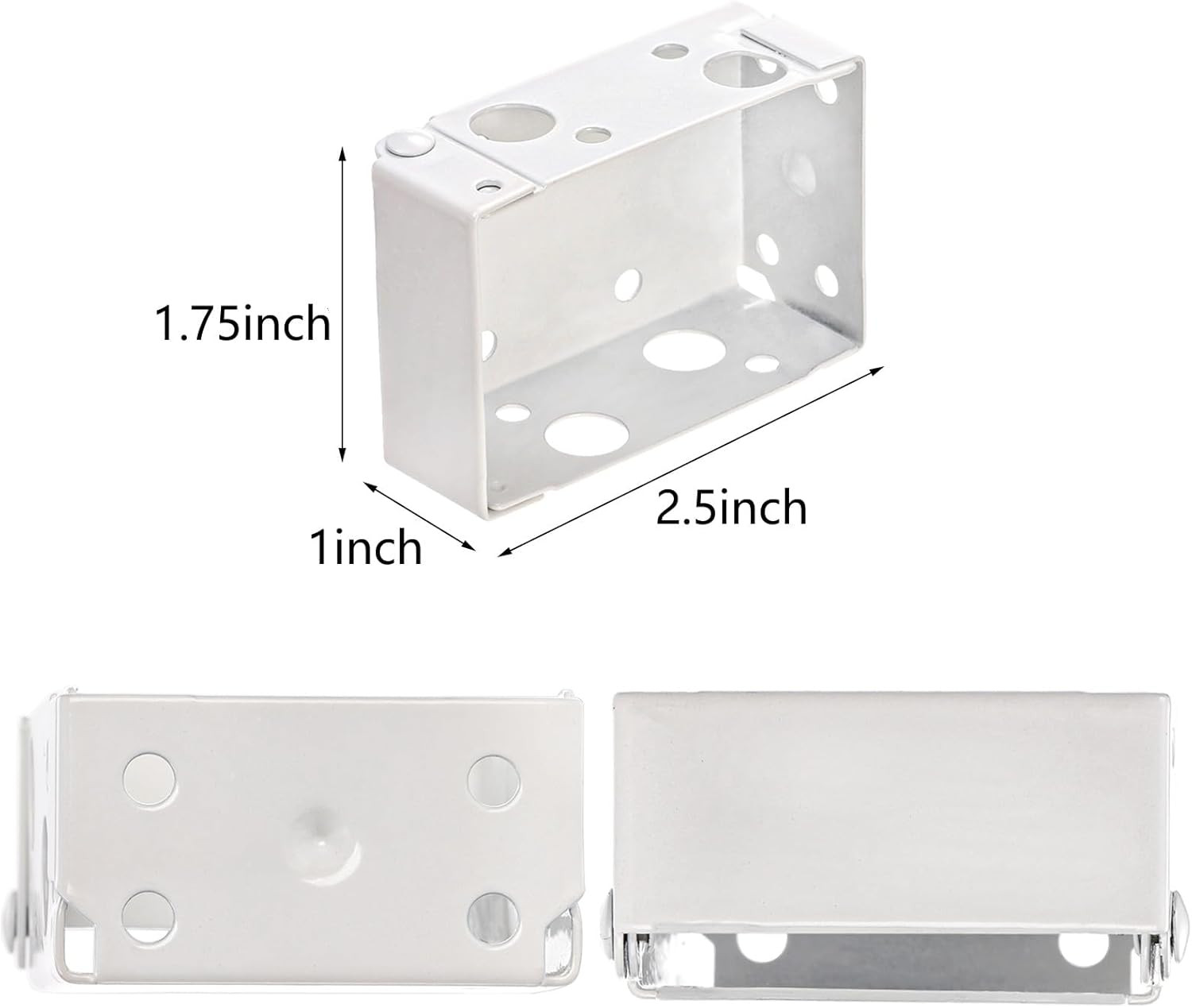 12 Pack 2.5 Inch Blind Brackets, Low Profile Box Mounting Bracket for Window …