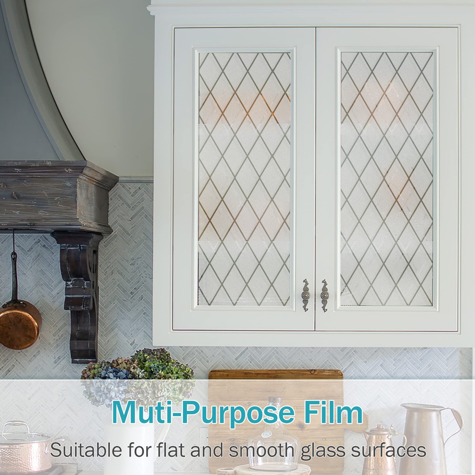Frosted Window Film Static Cling Decorative Privacy Glass Film 17.7X78.7inch