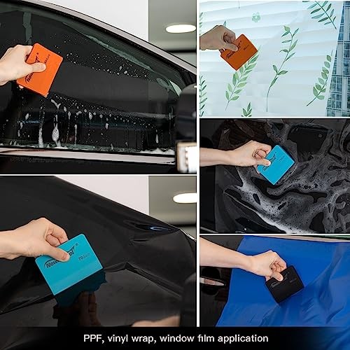 Soft Silicone Squeegee, 3 PCS Silicone Scraper in 3 Different Durometer,