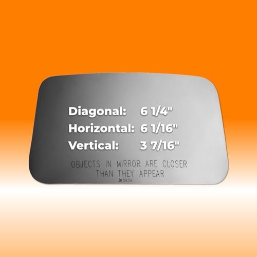 5939 Upper Convex Driver/Passenger Side Foldaway Non-Heated Mirror Glass,
