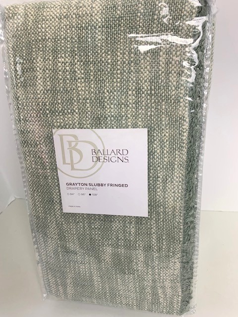 Ballard Designs Drapery Panel Grayton Lined 50″ x 108″, NWT