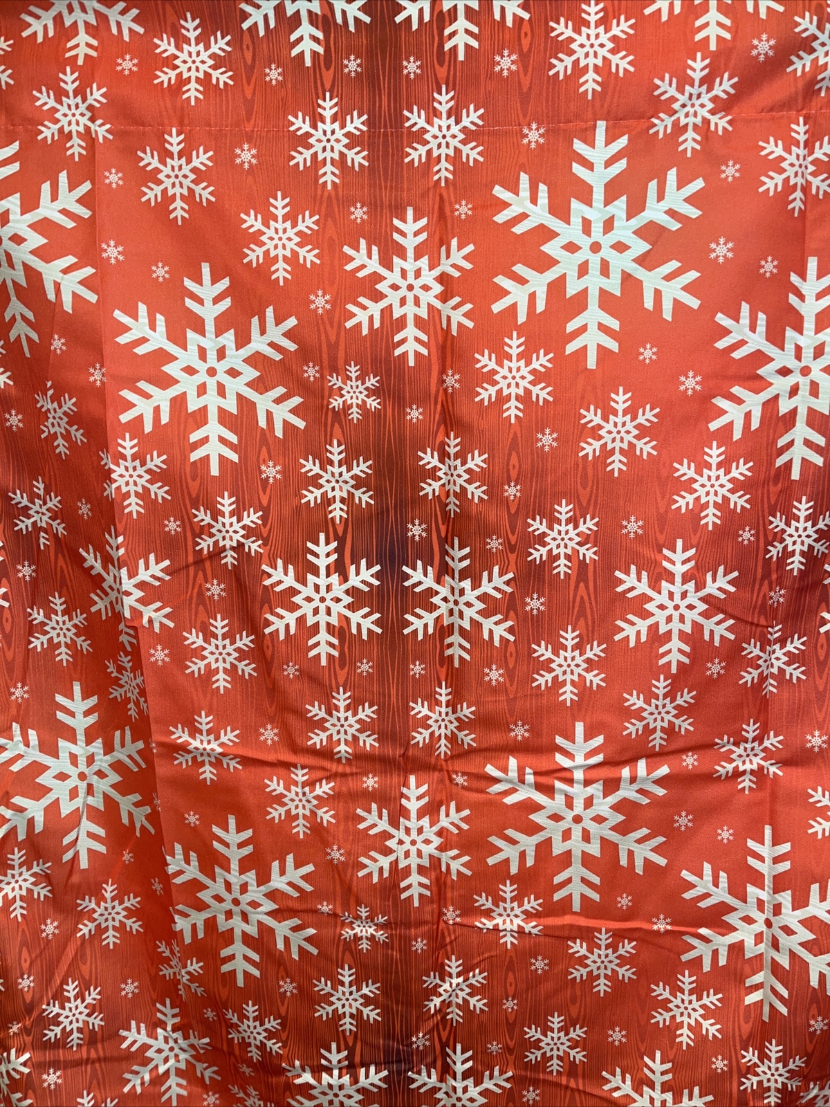 New Ambesonne Microfiber Curtains 2 Panel Set Orange Snowflake 50367 56″ X 63″