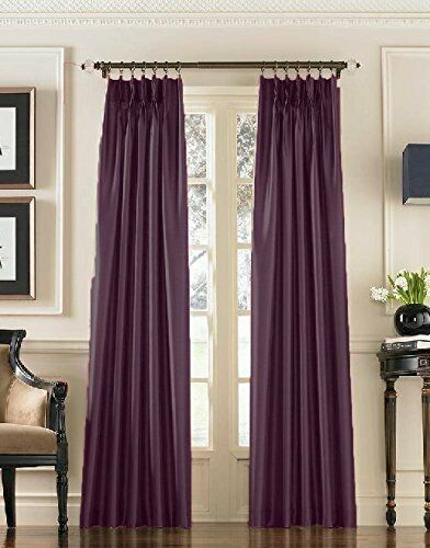 Chris Madden Mystique Interlined Blackout 120×96 Pinch-Pleat Drapery Panel Set