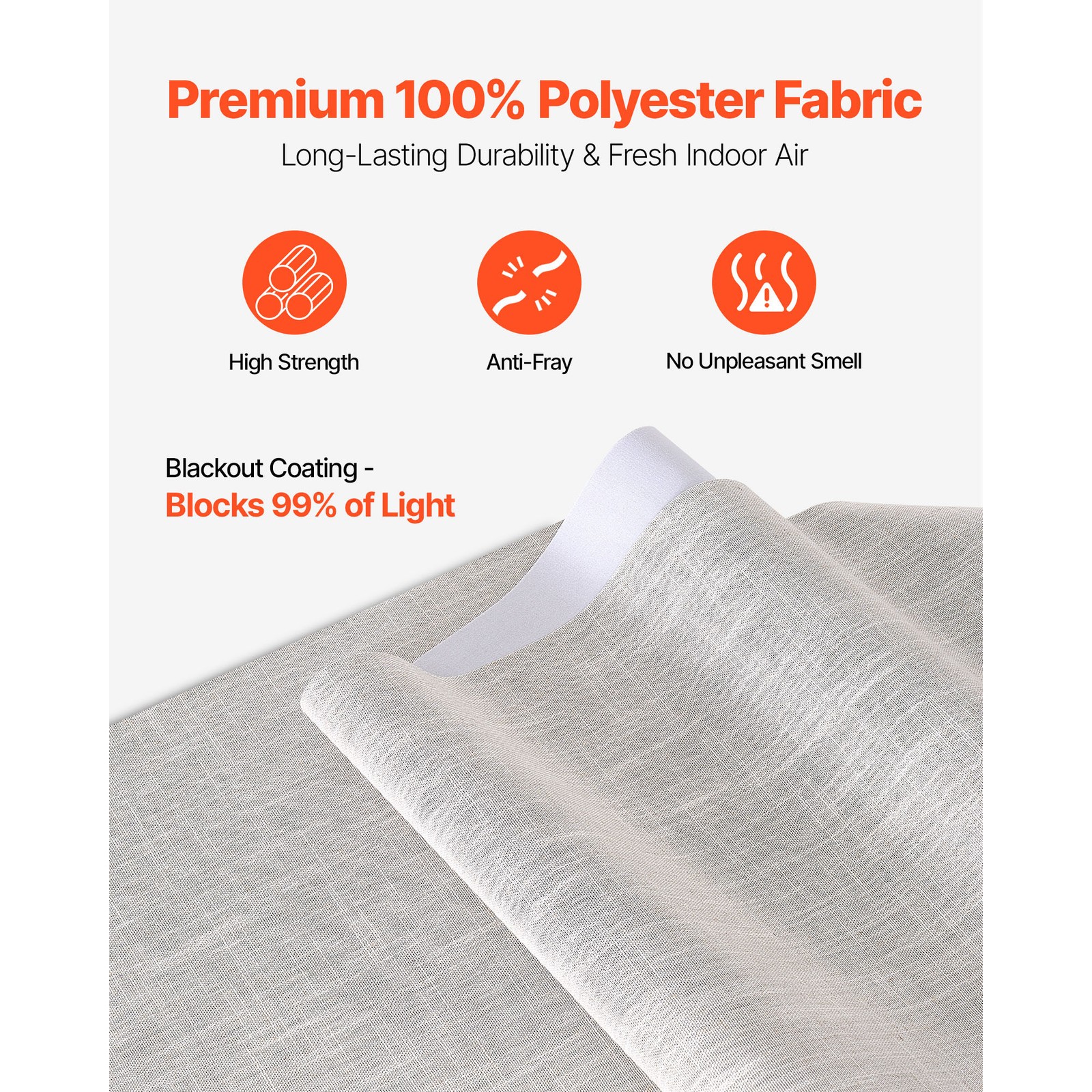 Panel Track Blinds Extendable Track from 45.8 in to 86 in W Trimmable Light Gray