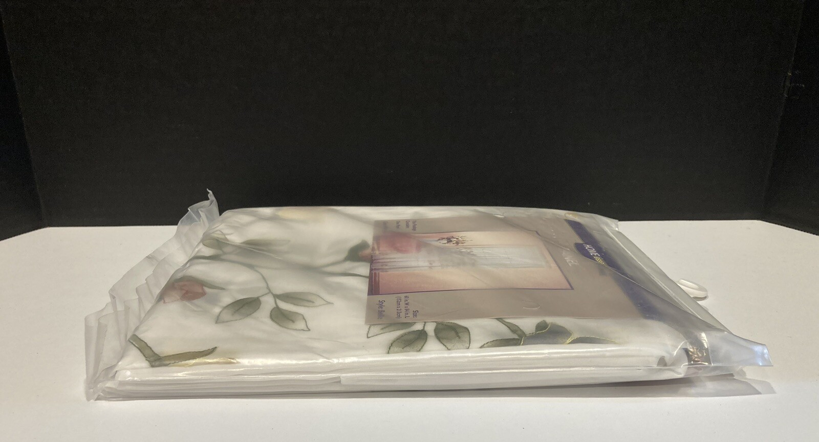 Home Essentials Panel Curtains Belle Style White 60” x 84” NOS