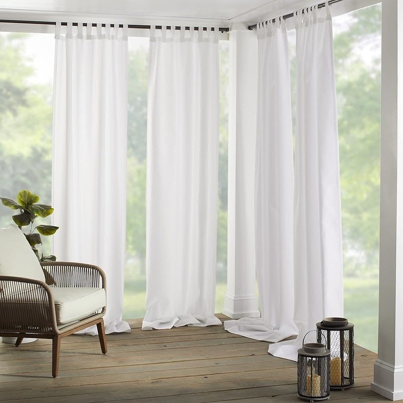 Indoor Outdoor Curtain Panel UV Protection Water Resistant Light Filtering New