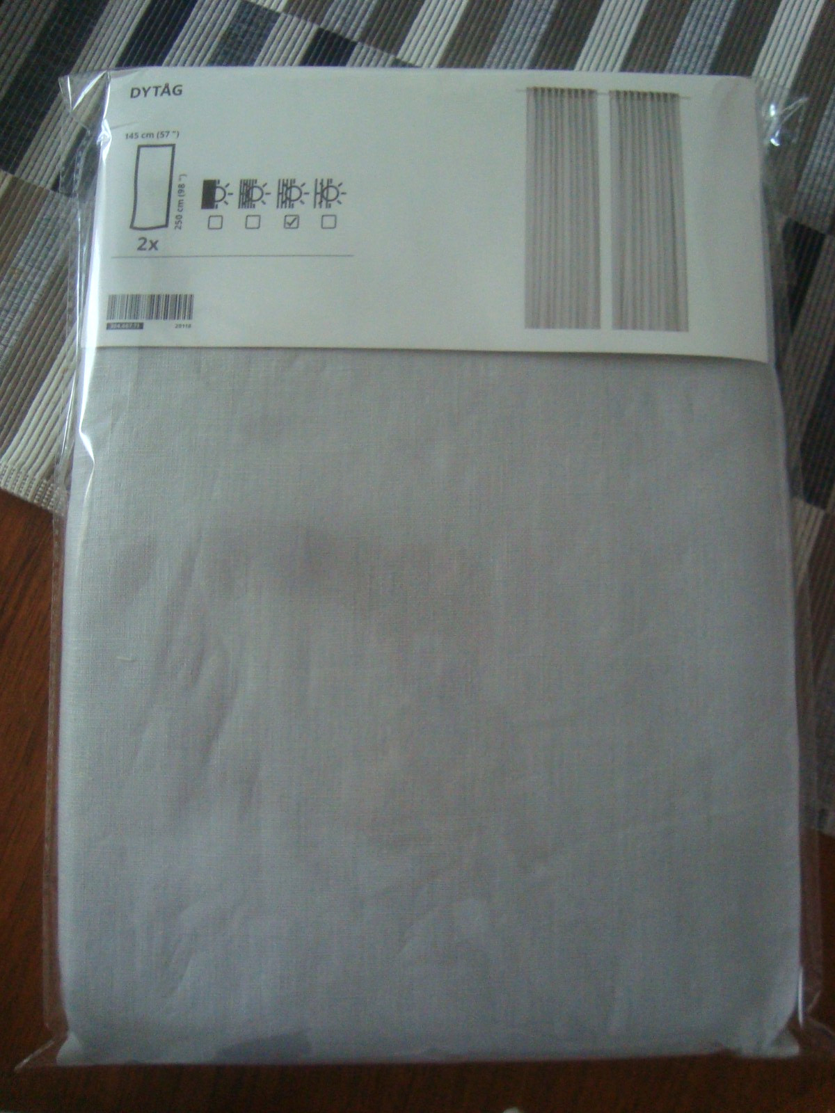 Ikea 100% LINEN Pair of Curtains 57 x 98 ” Lin Panels in Classic Light Gray NEW