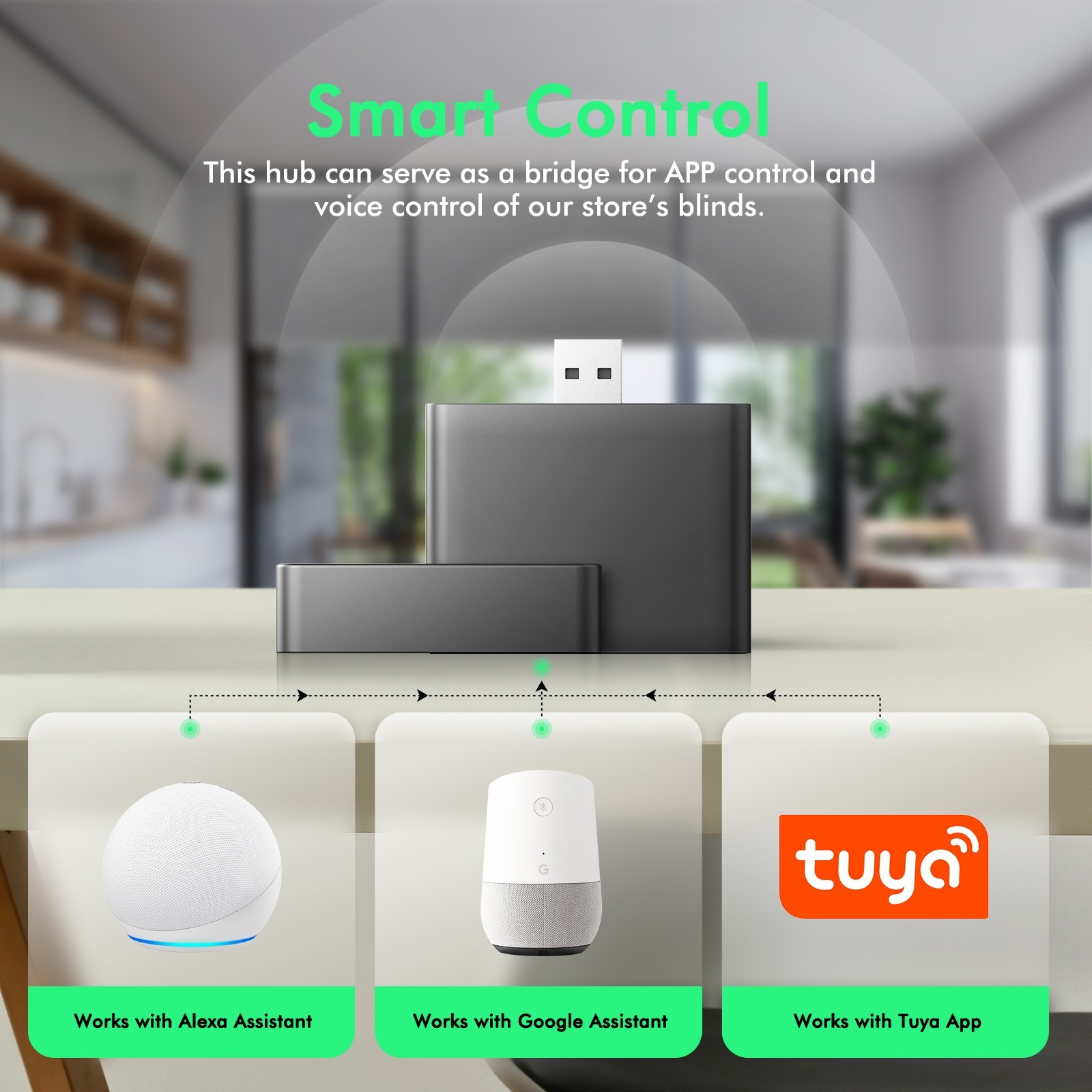 Smart Hub, Make Remote Control Blinds To Be Smart