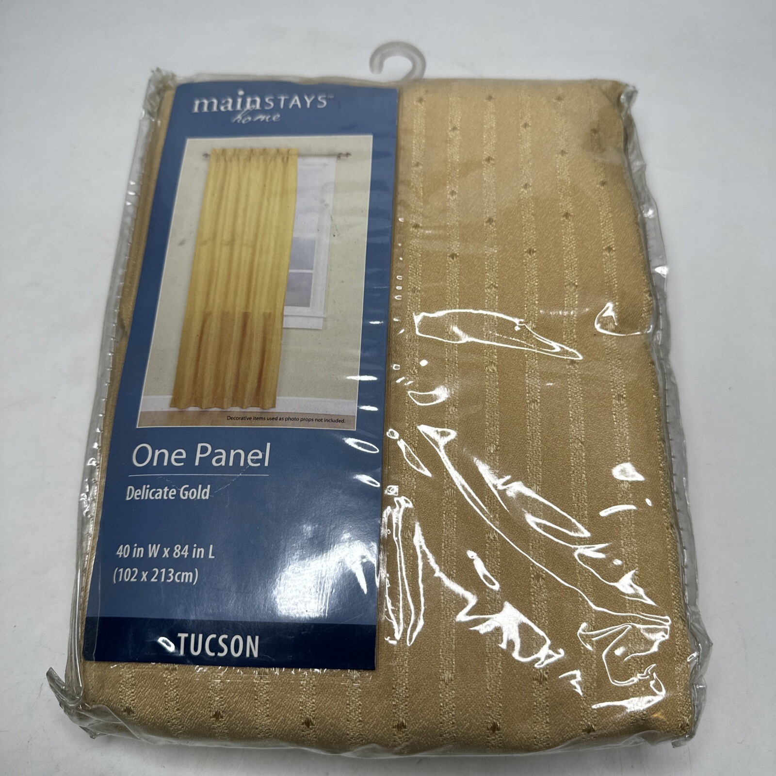 Mainstays Home Delicate Gold Tuscon One Panel 40″ W x 84″ L Brand New
