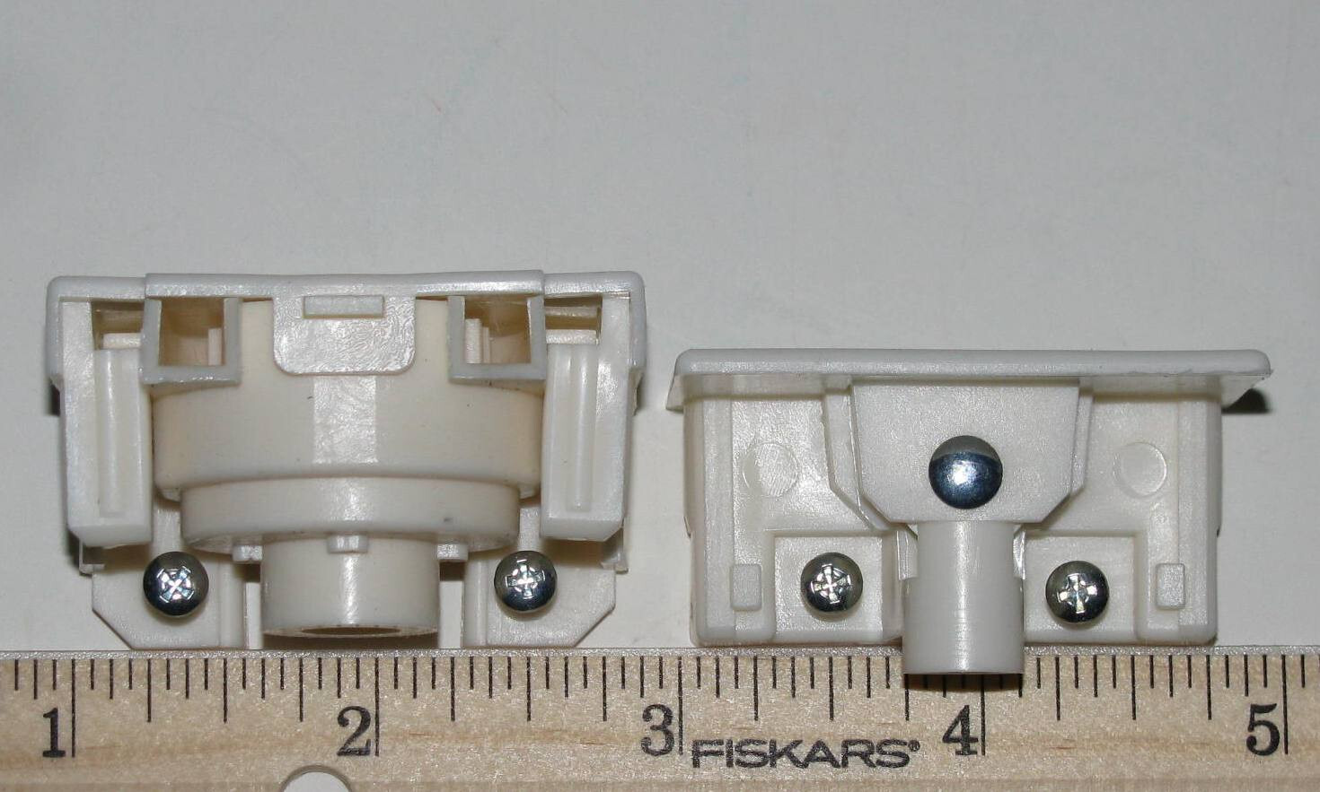 Vertical Blind TILT CONTROL SET 8A for 1-15/16 Notch-Less HeadRail 8-Prong Track