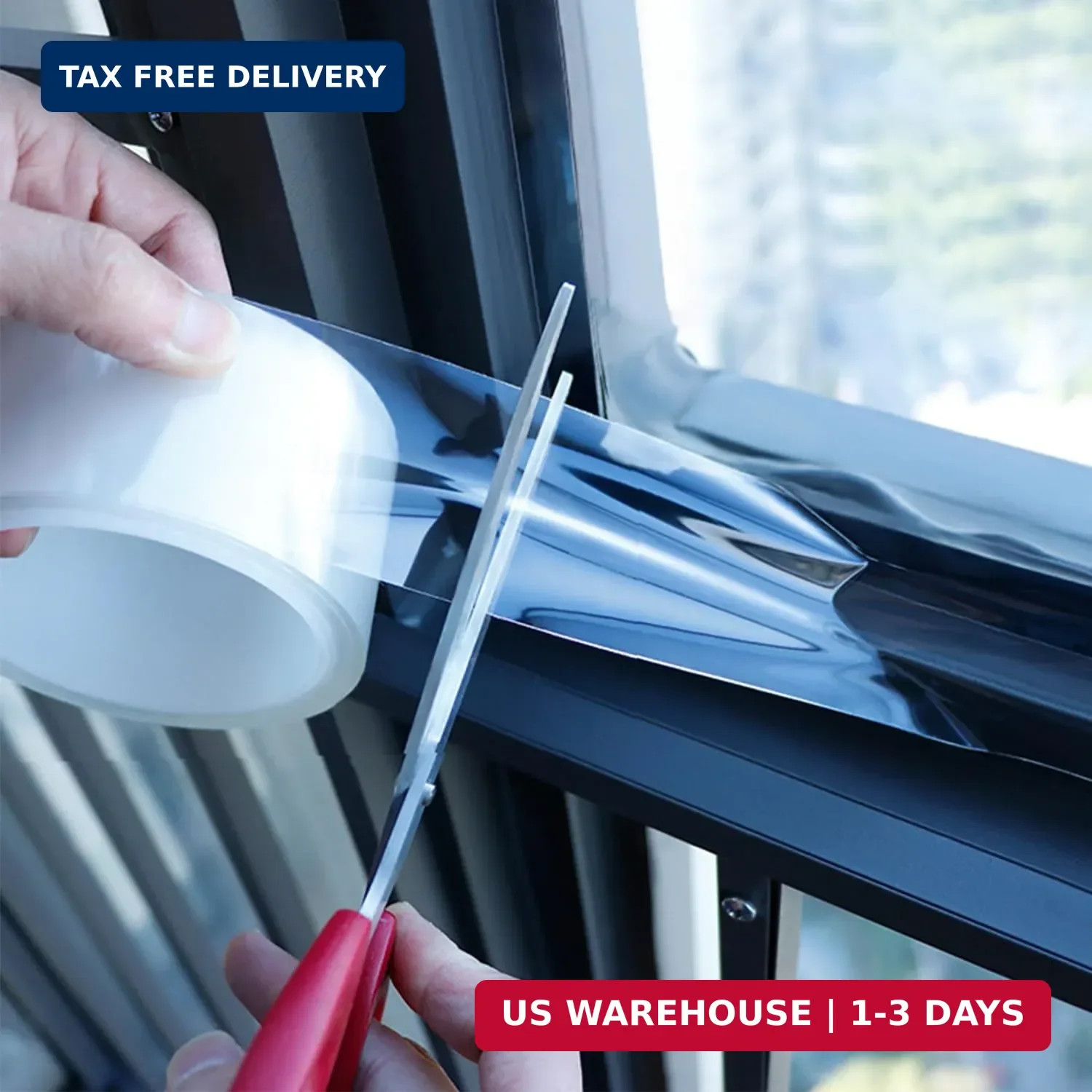 Qoqooice Transparent Window Weather Sealing Tape 2 Inch x 33 FT Weather Strippin