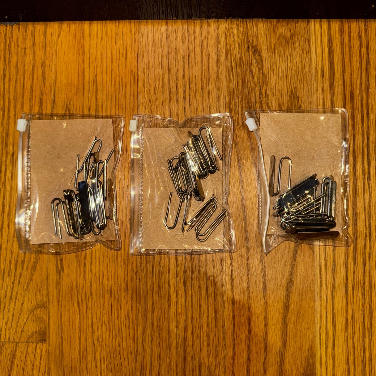 36 Pottery Barn Drapery Drape Curtain Hooks 1.5 Inch Silver Metal Slide NIP Teen