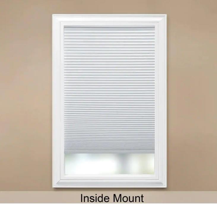 Snow Drift Cordless Light Filtering Cellular Shade – 23 in. W x 64 in. L
