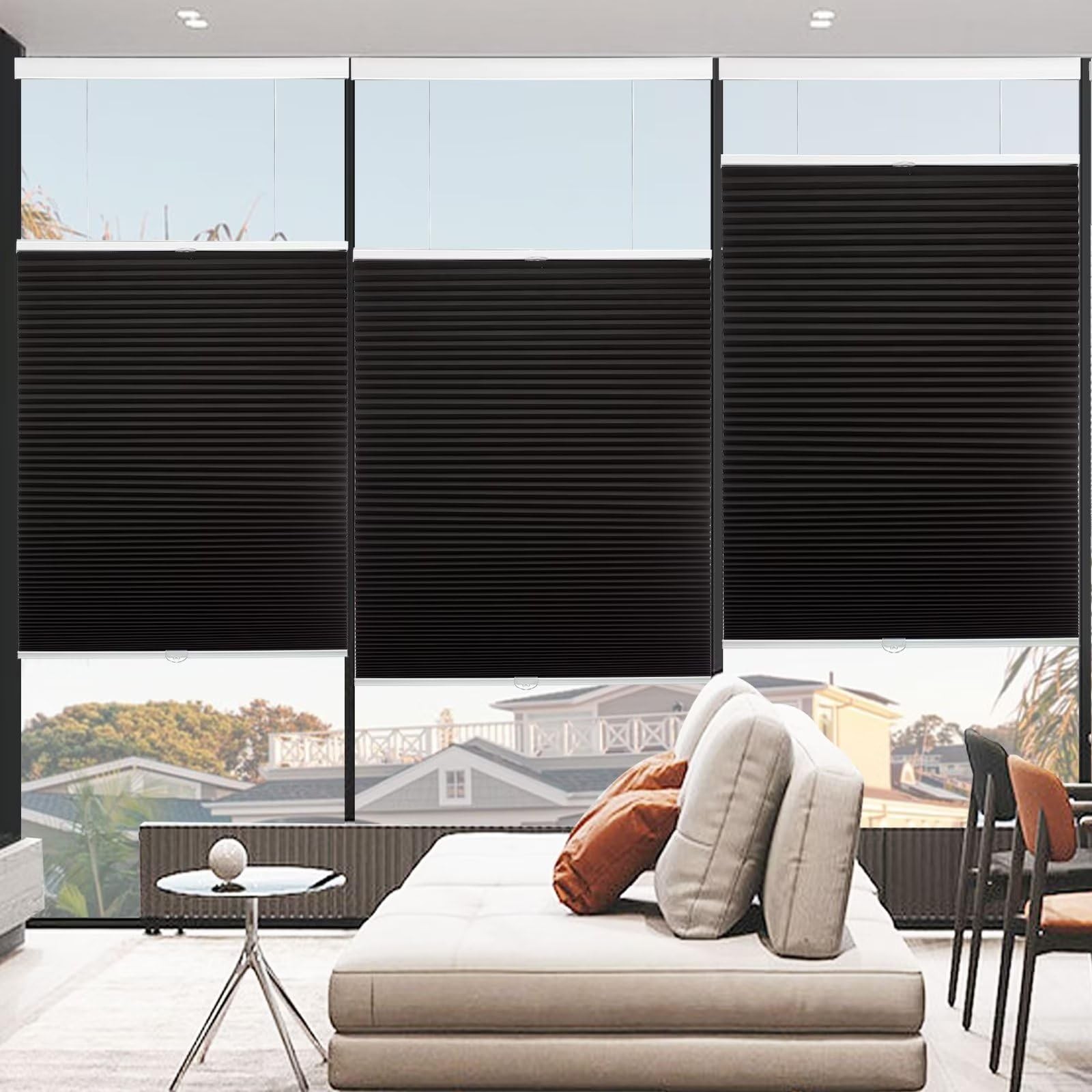 Myshade Top Down Bottom Up Shade Cordless Cellular Shades Blackout Blinds