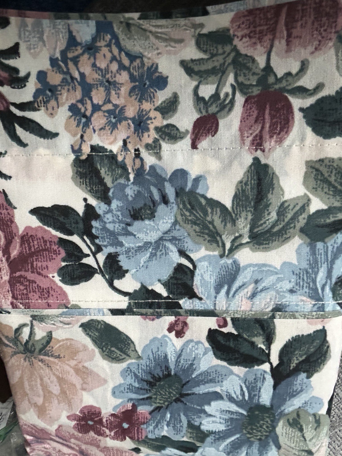 Vintage Burlington Rod Pocket Valance 2 Curtain NOS Multicolor Floral 82”x15” EA