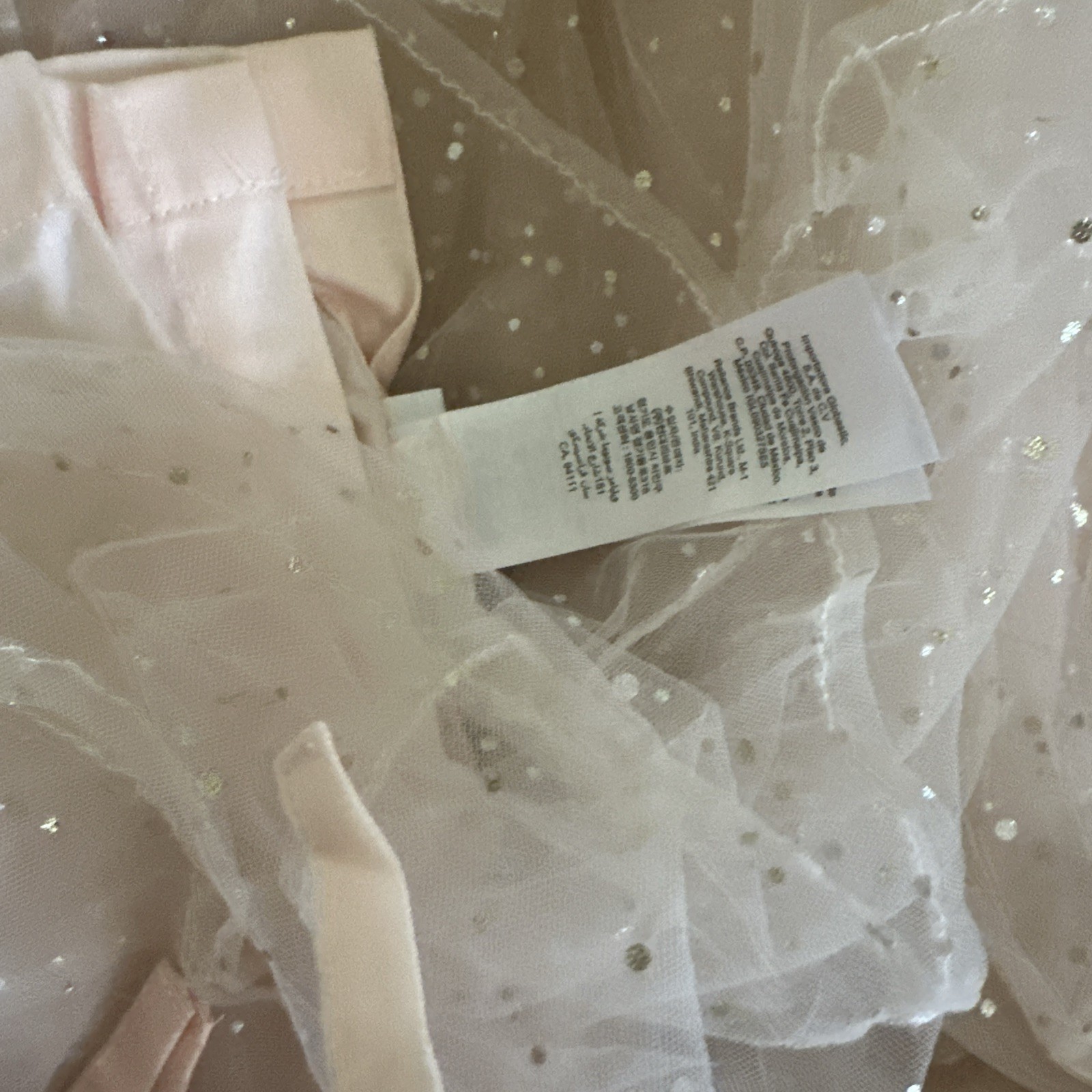 Pottery Barn Kids Emily & Meritt Sparkle Tulle Sheer Panel 44 X 63