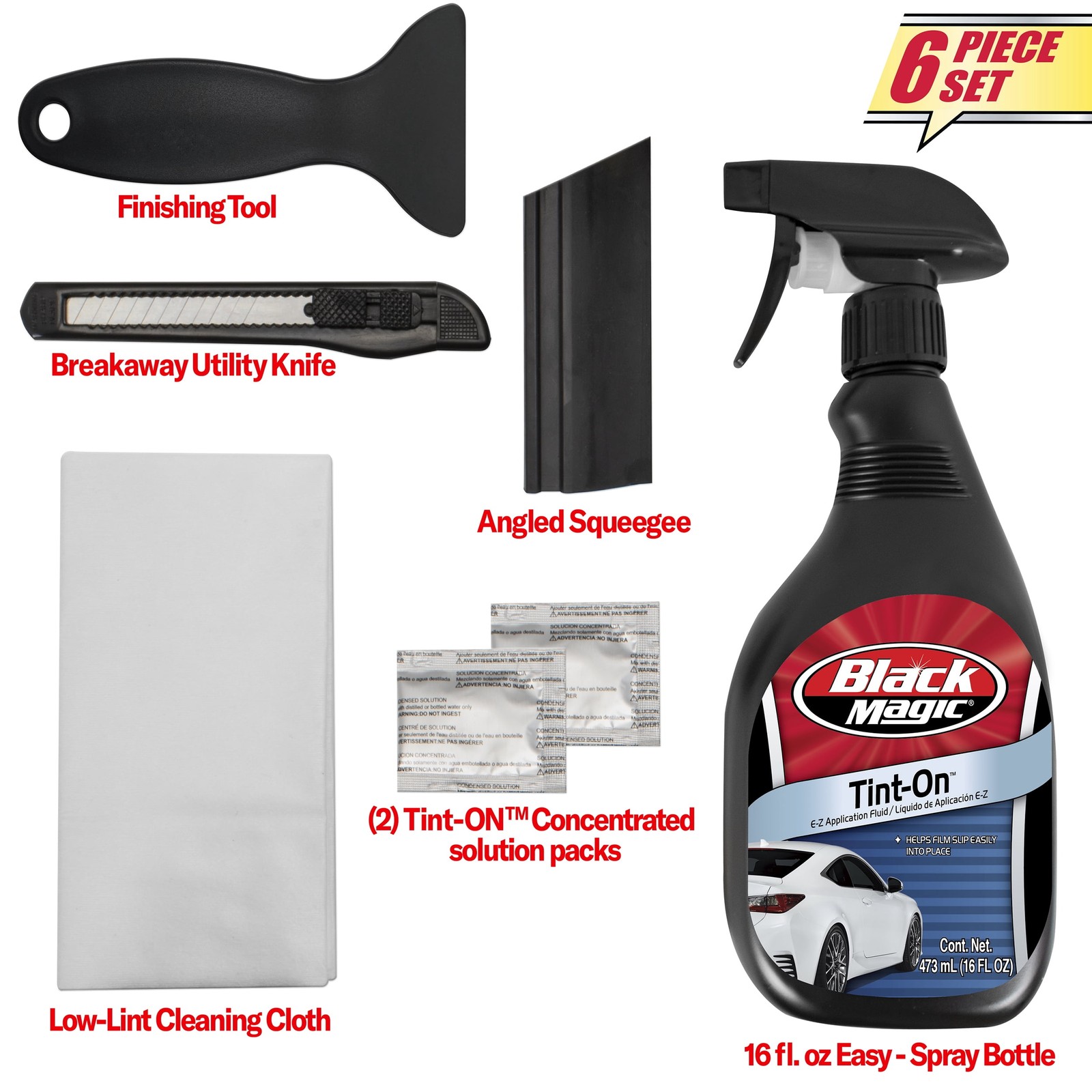 Automotive Window Tint Film Application Kit 5 Piece Set, 5079032