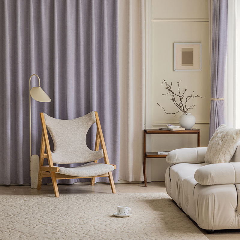 Embossed Shade Curtains Three-Dimensional Texture Curtains Living Room Curtains