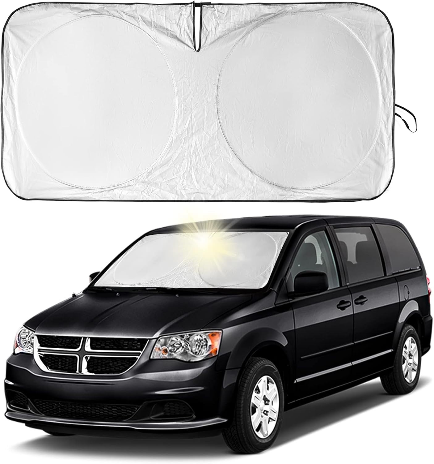 Front Windshield Sun Shade Sunshade-for Dodge for Dodge Caravan 2006-2024