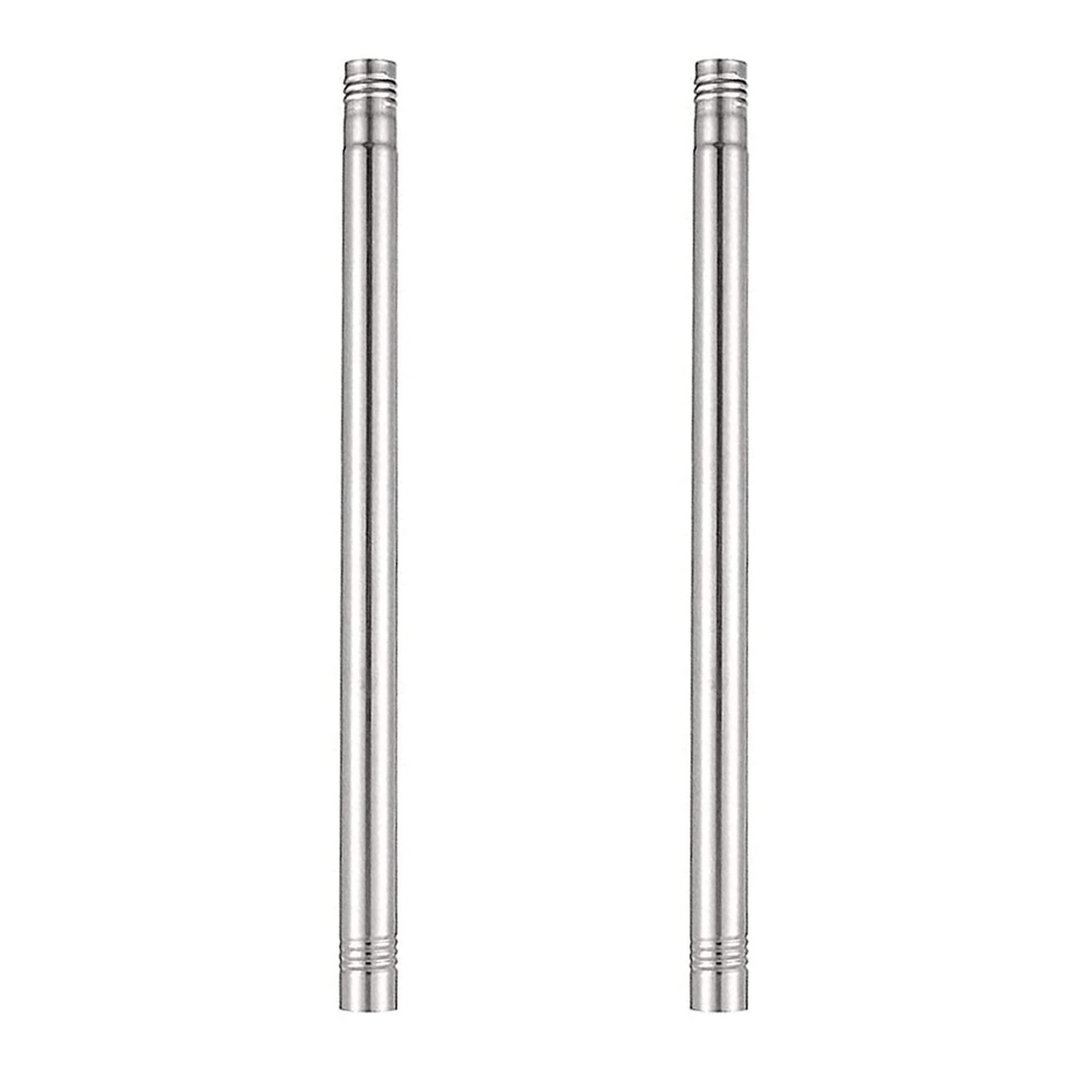 1FT Stainless Steel Extension Rods for 1 Inch Diameter Silver Curtain Rod Kit…