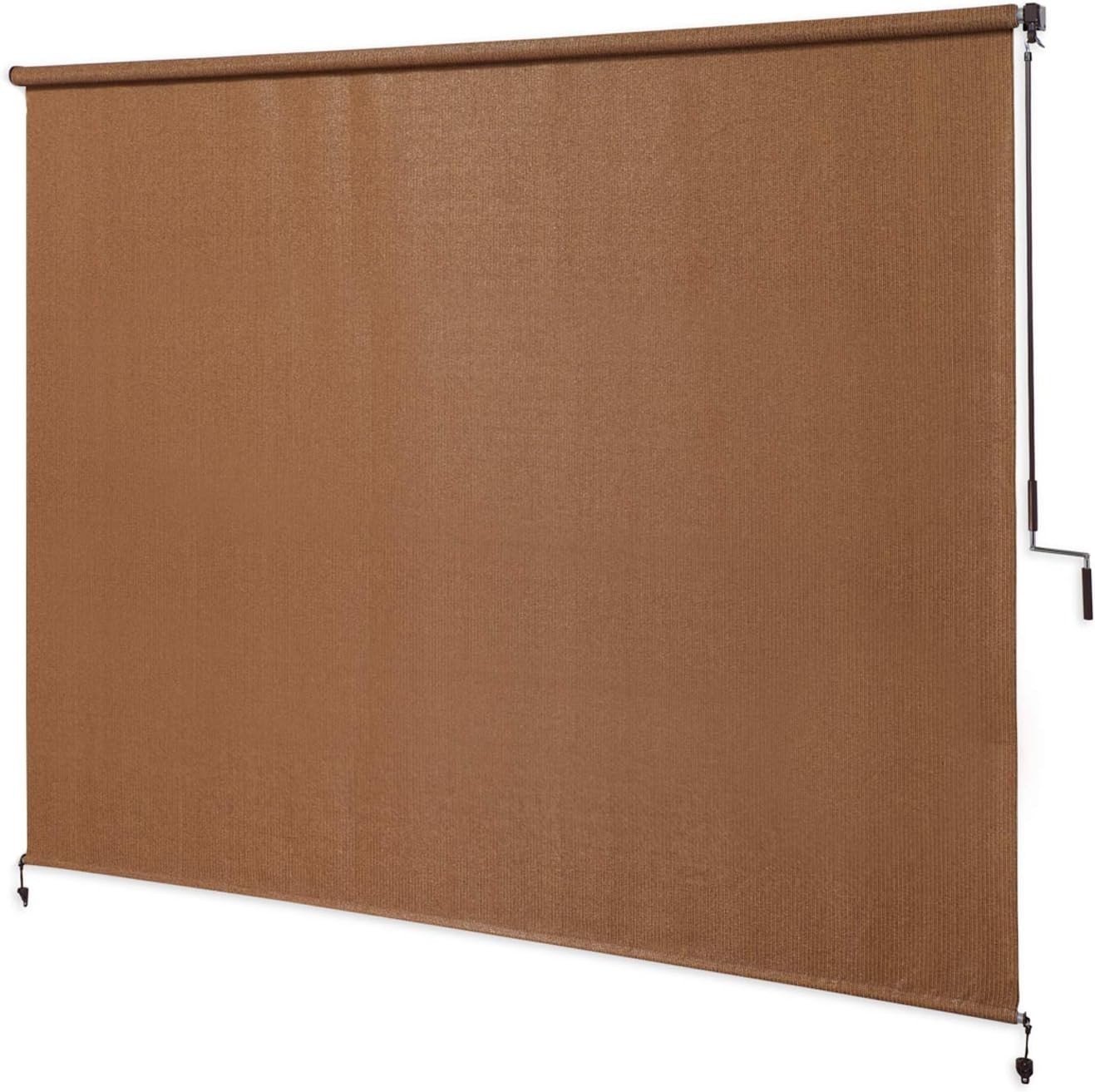 Breathable Cordless Roller Shade, 8×6, Fade Resistant, Mocha