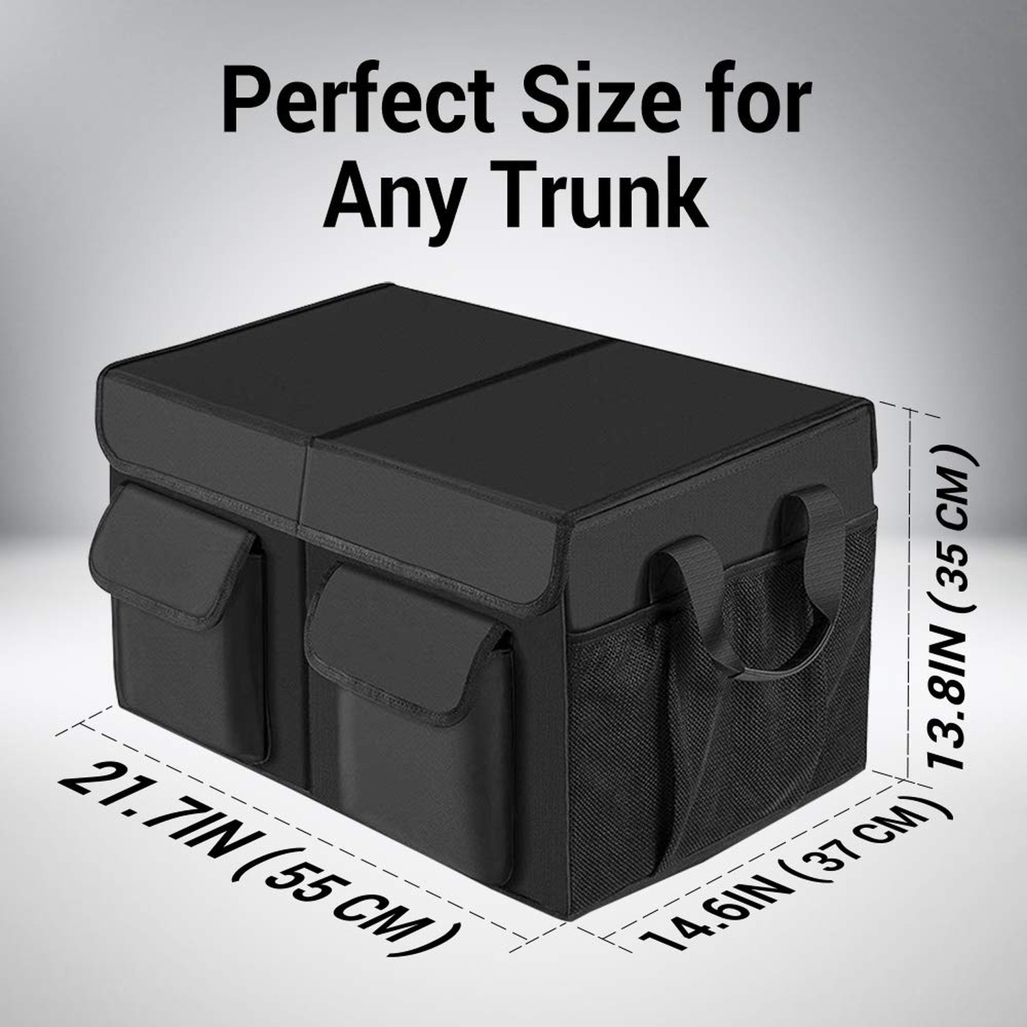 MIU COLOR Car Trunk Organizer with Lid, Collapsible Car Storage Organizer wit…