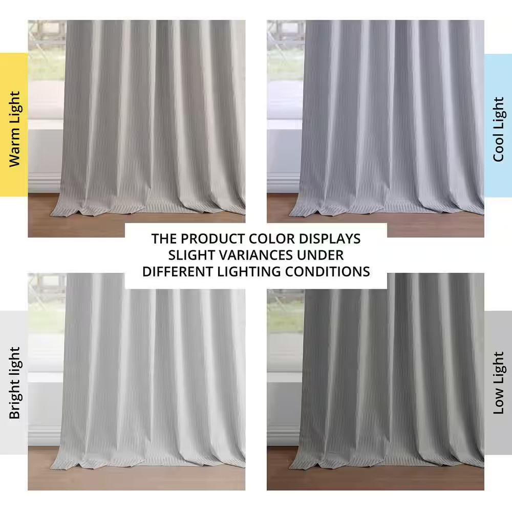 Silver Gray Lounge Embossed Velvet Curtains 50 In. W X 108 In. L Rod Pocket Room