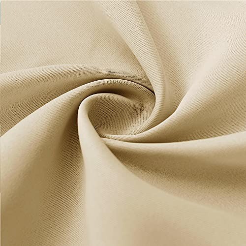 7ft Tall Cream Beige Noise Blocking Curtain – Stylish Room Divider for Privacy