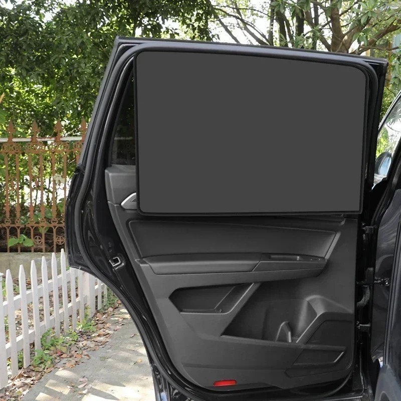 2 Pack Magnetic Car Front Window Sun Shade Cover UV Block Protection Half Shade