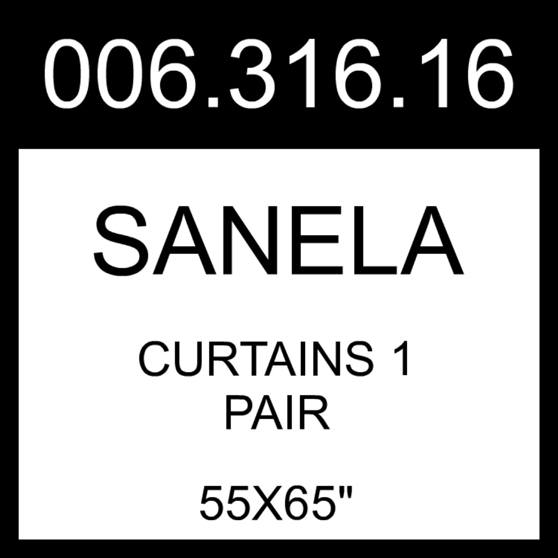 IKEA SANELA Curtains 1 Pair Dark-brown/with Heading Tape 55×65″ 006.316.16