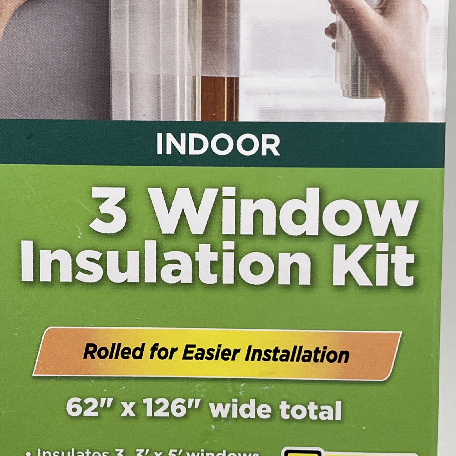 Duck Brand Indoor Window Insulation Kit For 3 Windows 62″× 126″ – New in Box!