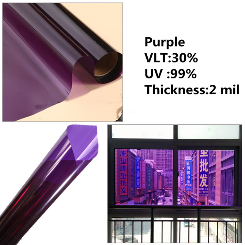 Multi-color Solar Film/ Tint/ Window/ Glass/ Privacy Decoration Window film 20”