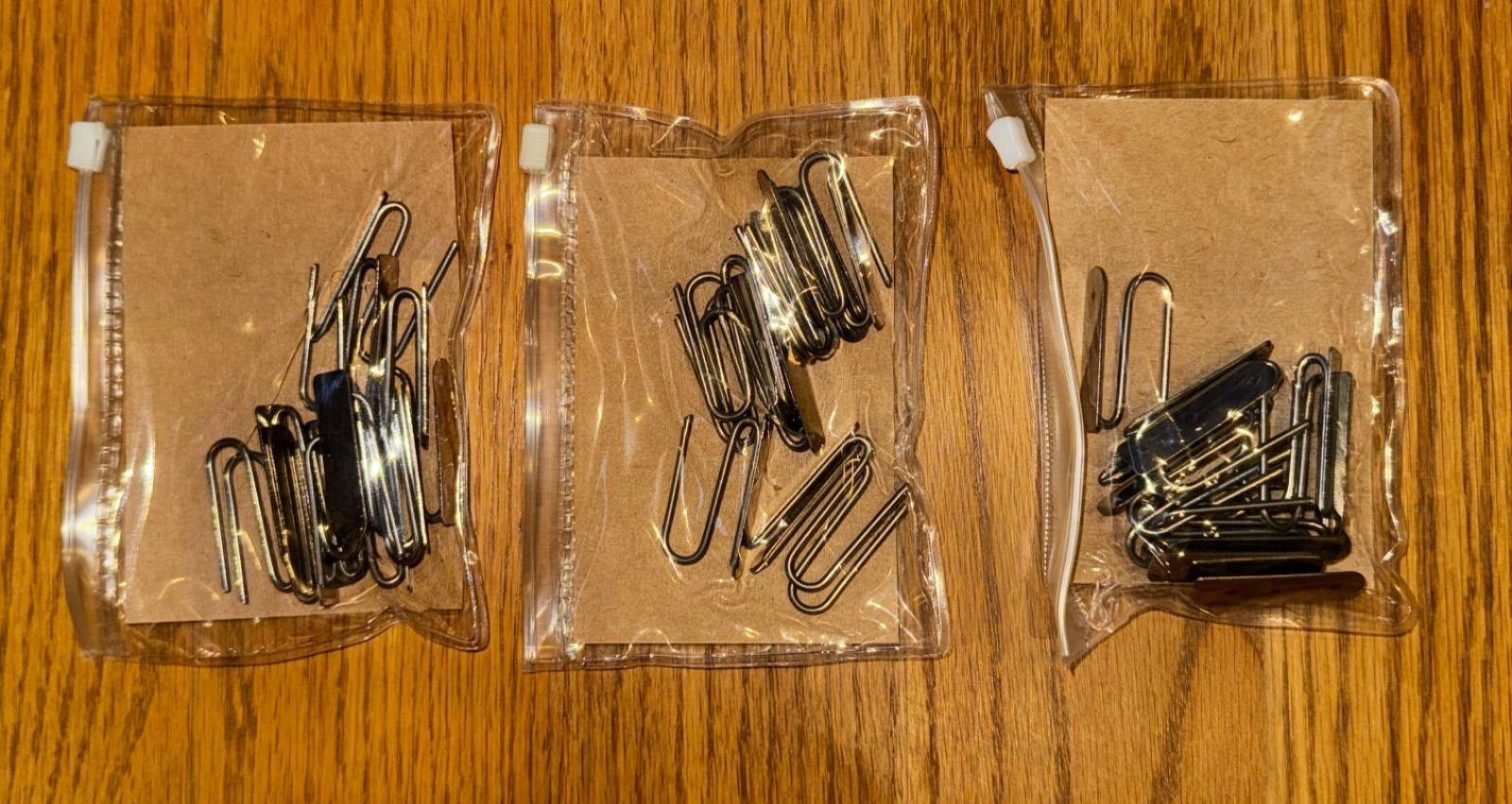 36 Pottery Barn Drapery Drape Curtain Hooks 1.5 Inch Silver Metal Slide NIP Teen