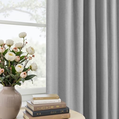 RV Track Blackout Curtains for Short Windows, 42″W x 45″L (Pack of 2) Grey