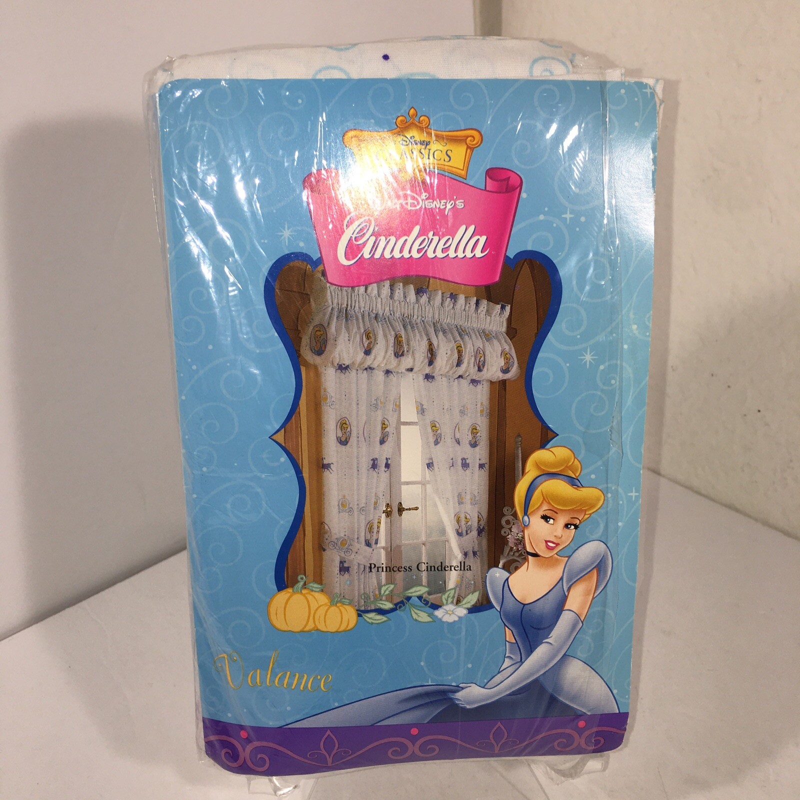 Vintage Disney Princess Cinderella Decorative White Valance 84×15 NEW *READ*
