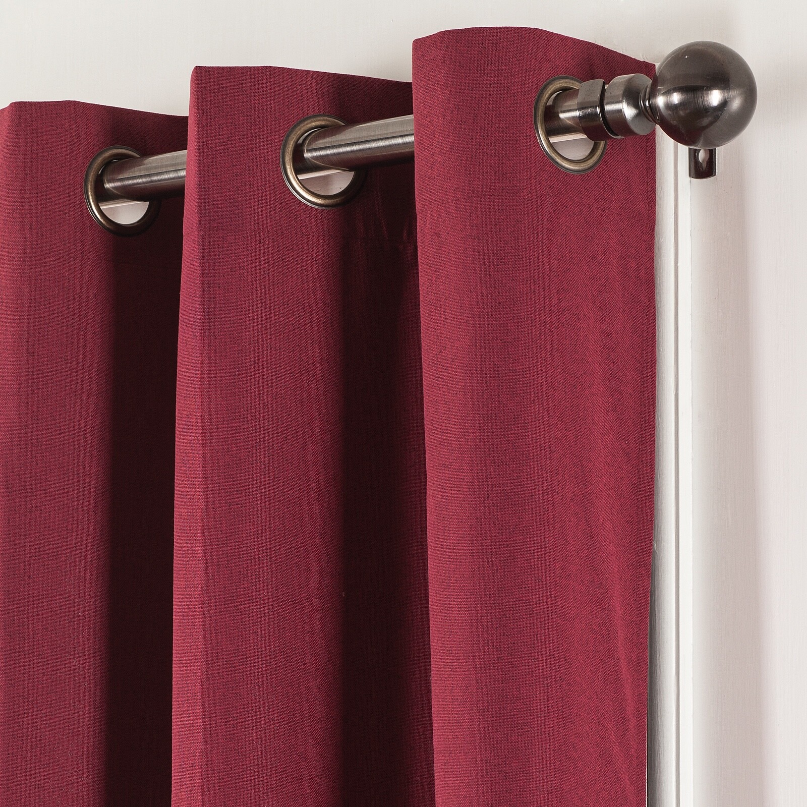 Set of Two (2) 100% Blackout Curtains Extra Wide 110 Inches – All Length – Wine