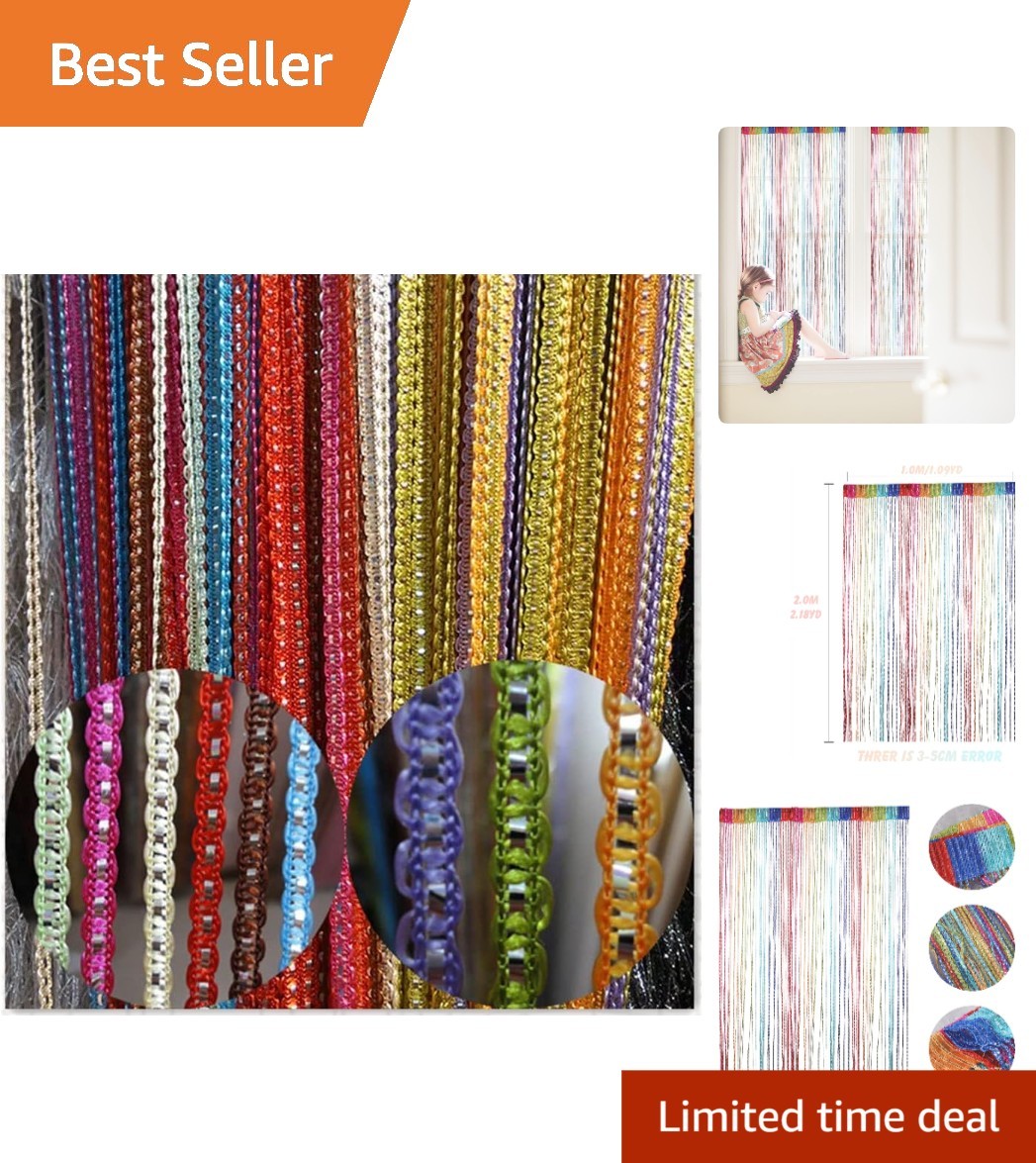 Multi Color Glitter String Curtain for Doors and Windows