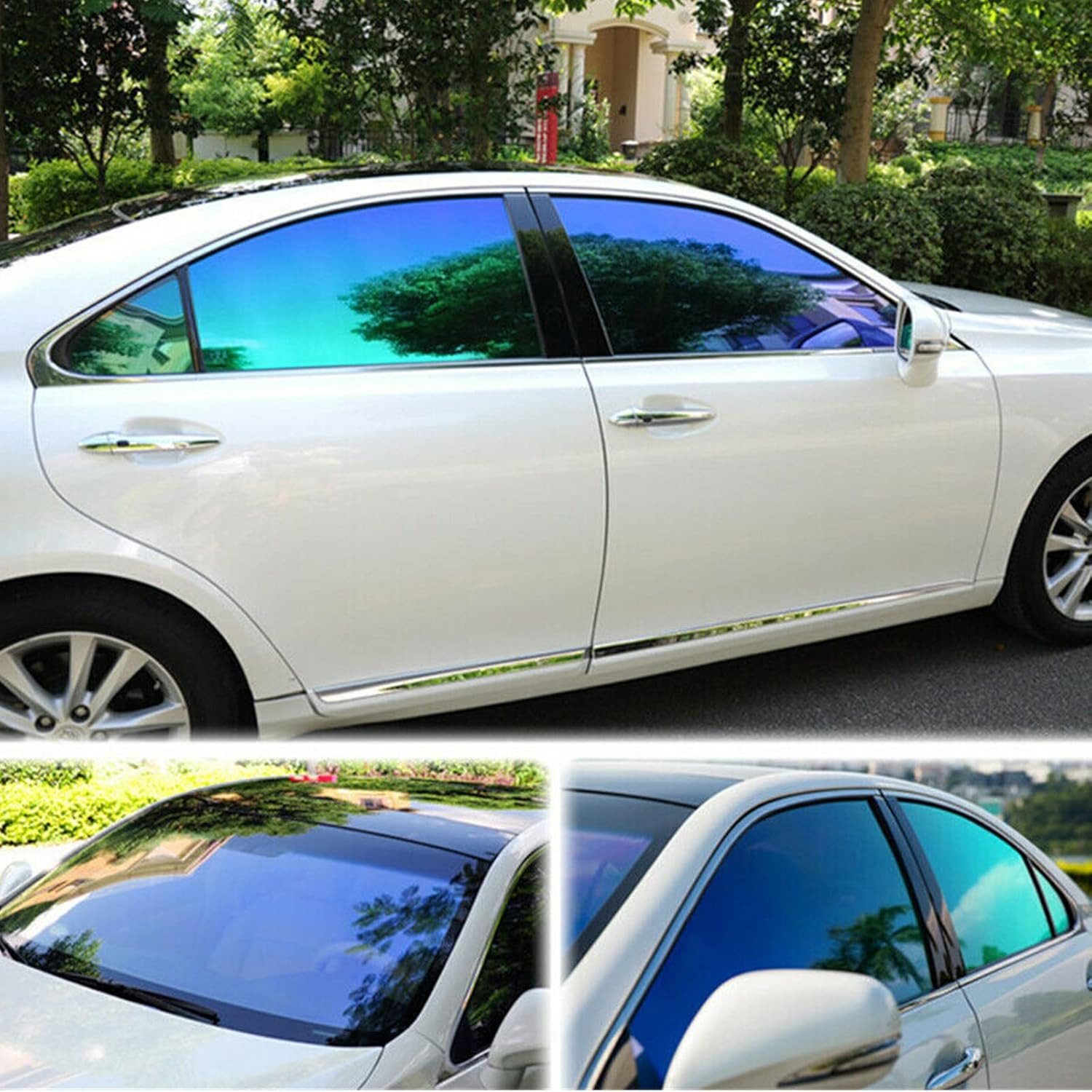 Chameleon Purple Blue Car Front Window Tint Solar Film Protection UV Block and S