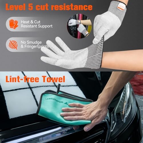 Car Wrap Tool Kit Vehicle Vinyl Wrap Kits Include Felt Squeegee 21-in-1 Set